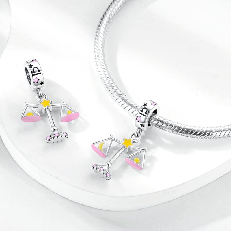 DATOUQI Queen Happy Birthday Hot Air Balloon Family Puppy Charm 925 Sterling Silver Charms for Bracelets and Necklaces Mother's Day Charms for Women - Image 1